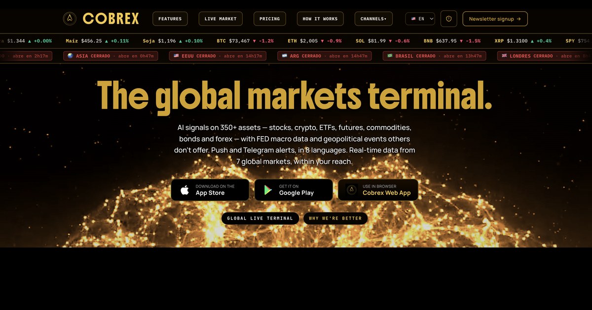 Cobrex — Your Global Assets Platform